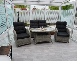 Wintergarten in der Ferienwohnung Hafenblick in Dornumersiel